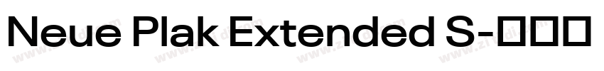 Neue Plak Extended S字体转换 Neue Plak Extended S字体转换